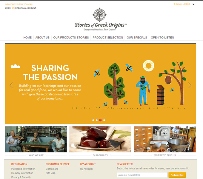 Stories of Greek Origins e-shop